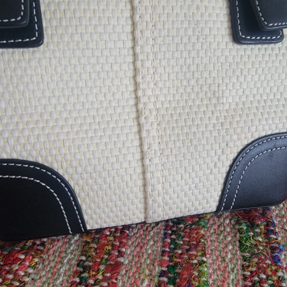 Rare Coach Raffia Handbag - Picture 10 of 12